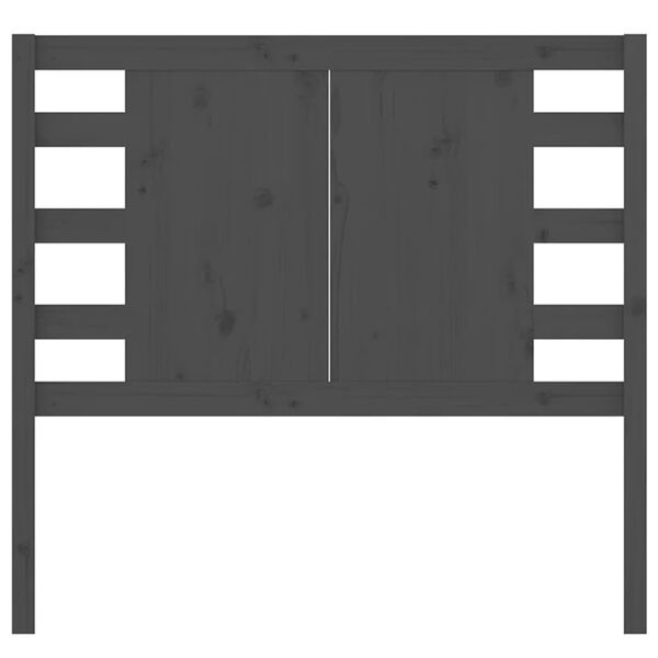 vidaXL S&auml;nggavel gr&aring; 81x4x100 cm massiv furu