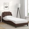 vidaXL Bed Frame without Mattress "Zadar" Brown 90x190 cm Faux Leather