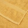 vidaXL Premium badhanddukar SOLUND 2st guld 100x150cm 600gsm