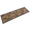 vidaXL K&ouml;ksmatta maskintv&auml;ttbar Morning brun 45x150 cm sammet
