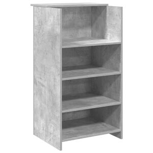vidaXL Receptionsdisk betonggr&aring; 55x50x103,5 cm konstruerat tr&auml;