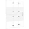 vidaXL Duschv&auml;gg f&auml;llbar ESG 100x140 cm vit