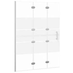 vidaXL Duschv&auml;gg f&auml;llbar ESG 100x140 cm vit