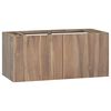 vidaXL V&auml;ggmonterat badrumssk&aring;p 90x39x40 cm massiv teak