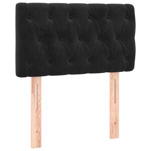vidaXL S&auml;nggavel svart 80x7x78/88 cm sammet