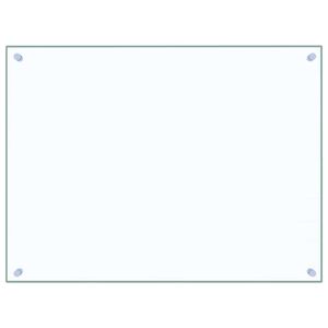 vidaXL St&auml;nkskydd transparent 80x60 cm h&auml;rdat glas