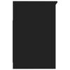 vidaXL Byr&aring; svart 40x50x76 cm konstruerat tr&auml;