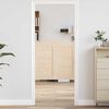 vidaXL Slagdörrar lamelldesign 2-par 80x80 cm massiv trä furu