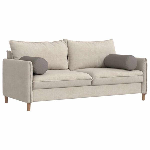 vidaXL Bolsterkuddar 2 pcs Taupe &Oslash; 25 x 70 cm tyg