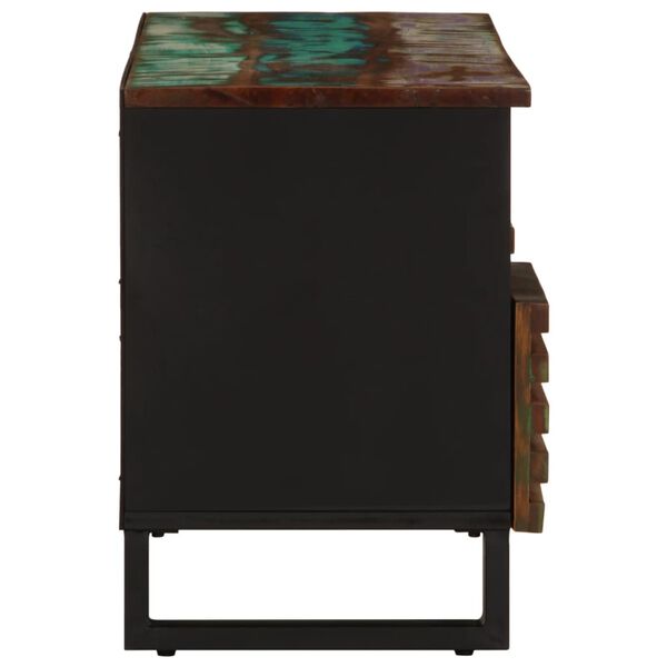 vidaXL Tv-bänk 100x34x46 cm massivt akaciaträ