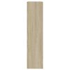 vidaXL Skohylla sonoma-ek 80x21x87,5 cm konstruerat trä