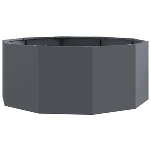 vidaXL Planteringsk&auml;rl Antracit 90 x 90 x 35 cm St&aring;l