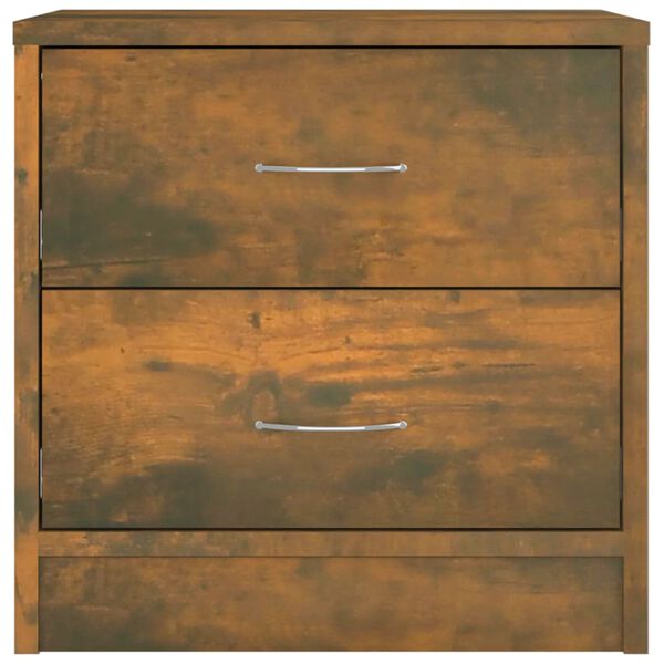 vidaXL Sängbord rökfärgad ek 40x30x40 cm konstruerat trä