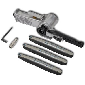 vidaXL Tryckluftsdriven bandslip inkl. 3 st slipband