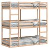 vidaXL V&aring;ningss&auml;ng 3 v&aring;ningar 75x190 cm massiv furu