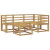 vidaXL Utomhussoffset 5 pcs Vit 59 x 59 x 37 cm Massivt Akaciatr&auml;