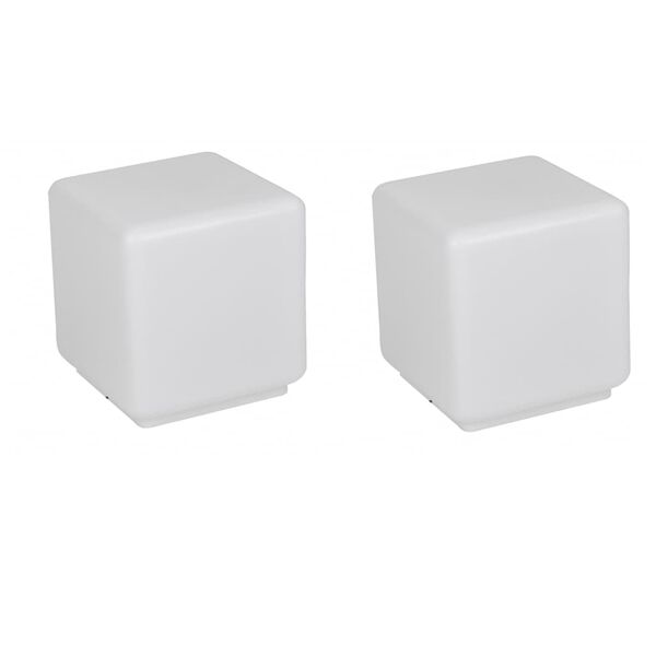 RGB lampa LED 2-pack i kubform 30 x 30 cm