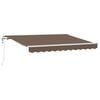 vidaXL Utdragbar markis Taupe 600 &times; 300 cm Duk och Aluminium