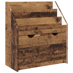 vidaXL Barnbokhylla Gammalt tr&auml; 60 x 29,5 x 69 cm Konstruerat tr&auml;