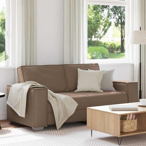 vidaXL Soffa Cappuccino 180 x 80 x 84 cm tyg