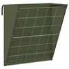 vidaXL H&auml;ngande H&ouml;utfodrare Olivgr&ouml;n 61 x 33 x 66 cm Kallvalsat St&aring;l
