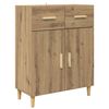 vidaXL Sideboard artisan ek 34 x 69.5 x 89 cm Konstruerat tr&auml;