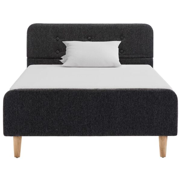 vidaXL S&auml;ngram m&ouml;rkgr&aring; s&auml;ckv&auml;v 90x200 cm