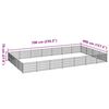 vidaXL Hundg&aring;rd silver 28 m&sup2; st&aring;l