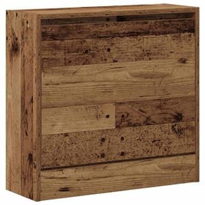 vidaXL Skosk&aring;p 60 x 21 x 57 cm Konstruerat tr&auml; Gammalt tr&auml;