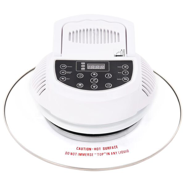 vidaXL Konvektionsugn halogen expansionsring digital timer 1400 W 17 L