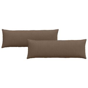 vidaXL Sofakuddar 2 pcs Brun 120 x 40 cm tyg