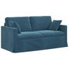 vidaXL Soffa Bl&aring; 158 x 78 x 80 cm Sammet