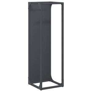 vidaXL Vedst&auml;ll antracit 25x25x80 cm kallvalsat st&aring;l