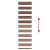 vidaXL Rullgardin zebra brun 40x100 cm tyg bredd 35,9 cm polyester