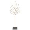 vidaXL LED Julgran Svart 120 cm St&aring;l 100 LED-lampor