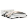 vidaXL S&auml;ngram utan madrass vit 150x200 cm massiv furu