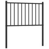 vidaXL Huvudgavel metall svart 75 cm