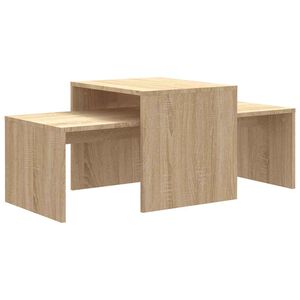 vidaXL Soffbord sonoma-ek 100x48x40 cm konstruerat tr&auml;
