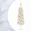 vidaXL Smal konstgjord julgran med julkulor 120 cm 150 LED-lampor