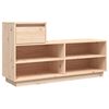 vidaXL Skosk&aring;p 110x34x61 cm massiv furu