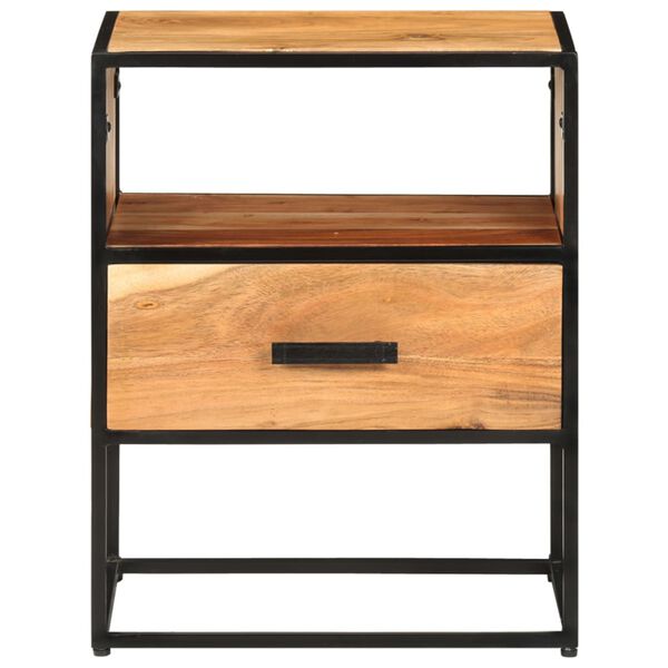 vidaXL Sängbord 40x30x50 cm massivt acaciaträ