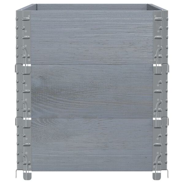 vidaXL Odlingsl&aring;da gr&aring; 100x50 cm massivt furutr&auml;