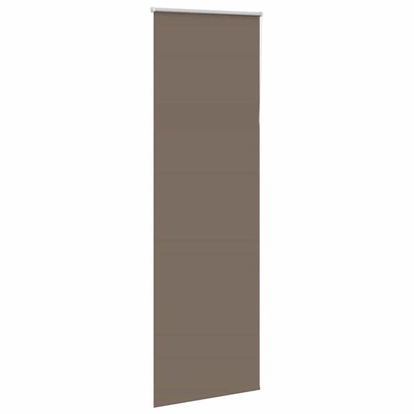 vidaXL M&ouml;rkl&auml;ggningsgardin kaffe 85x210 cm tyg bredd 80,7 cm polyester