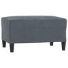 vidaXL Fotpall m&ouml;rkgr&aring; 70x55x41 cm sammet