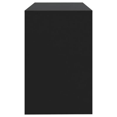 vidaXL Skrivbord svart 101x50x76,5 cm konstruerat trä