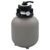 vidaXL Sandfilter med 4-v&auml;gsventil gr&aring; 350 mm