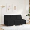 vidaXL | Modulsofa utan armstöd | Svart 55 x 74 x 82 cm Konstläder