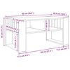 vidaXL Kaffeebord Sonoma-ek 92 x 49,5 x 45 cm Konstruerat tr&auml;