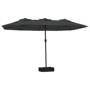 vidaXL Parasoll dubbelt antracit 449x265 cm