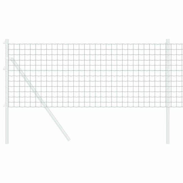 vidaXL Eurogärdsel Grön 0.4 x 10 m PVC-belagt järn